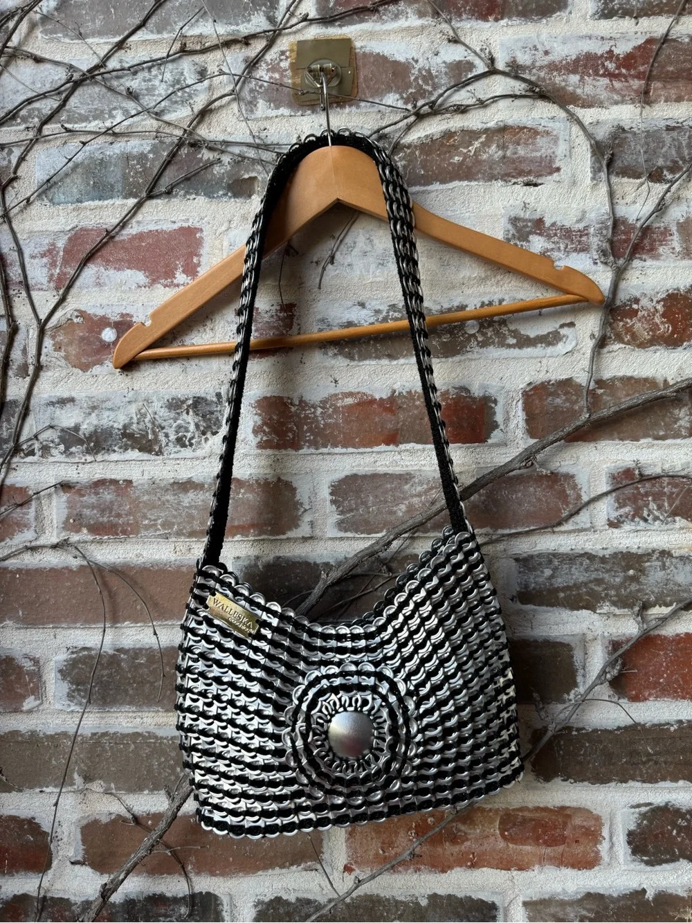 Walleska Ecochicc Handmade Recycled Soda Pop Tab Shoulder Bag. A PIECE OF ART!